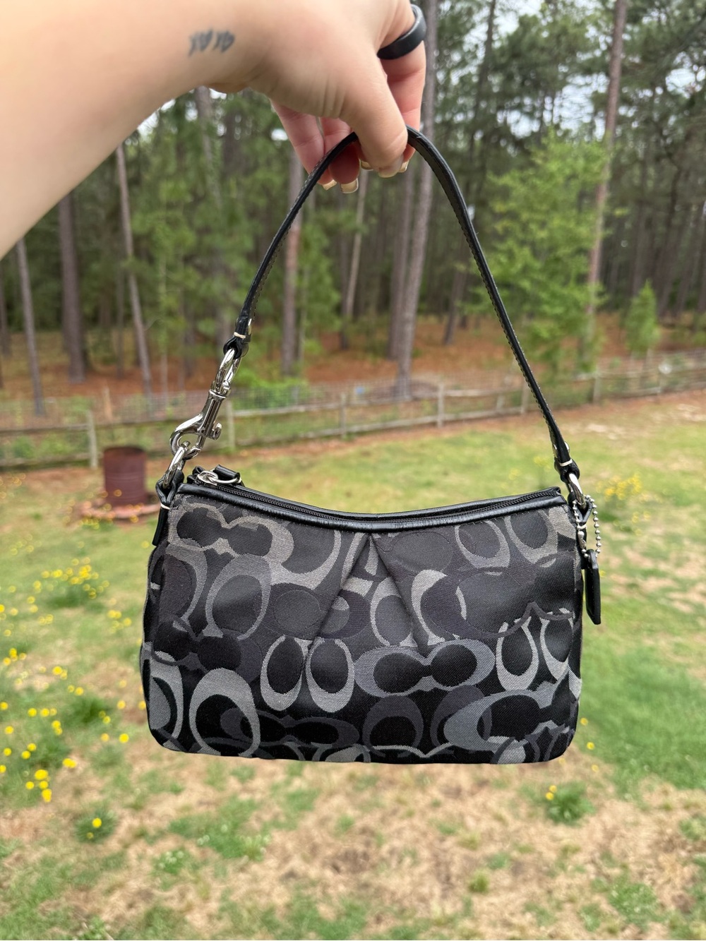 Coach Chelsea Optic Signature Demi Pouch
